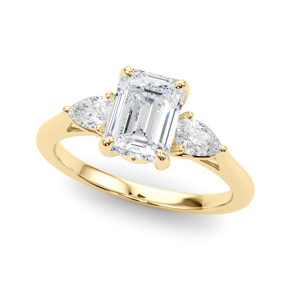yellow gold | shape: emerald