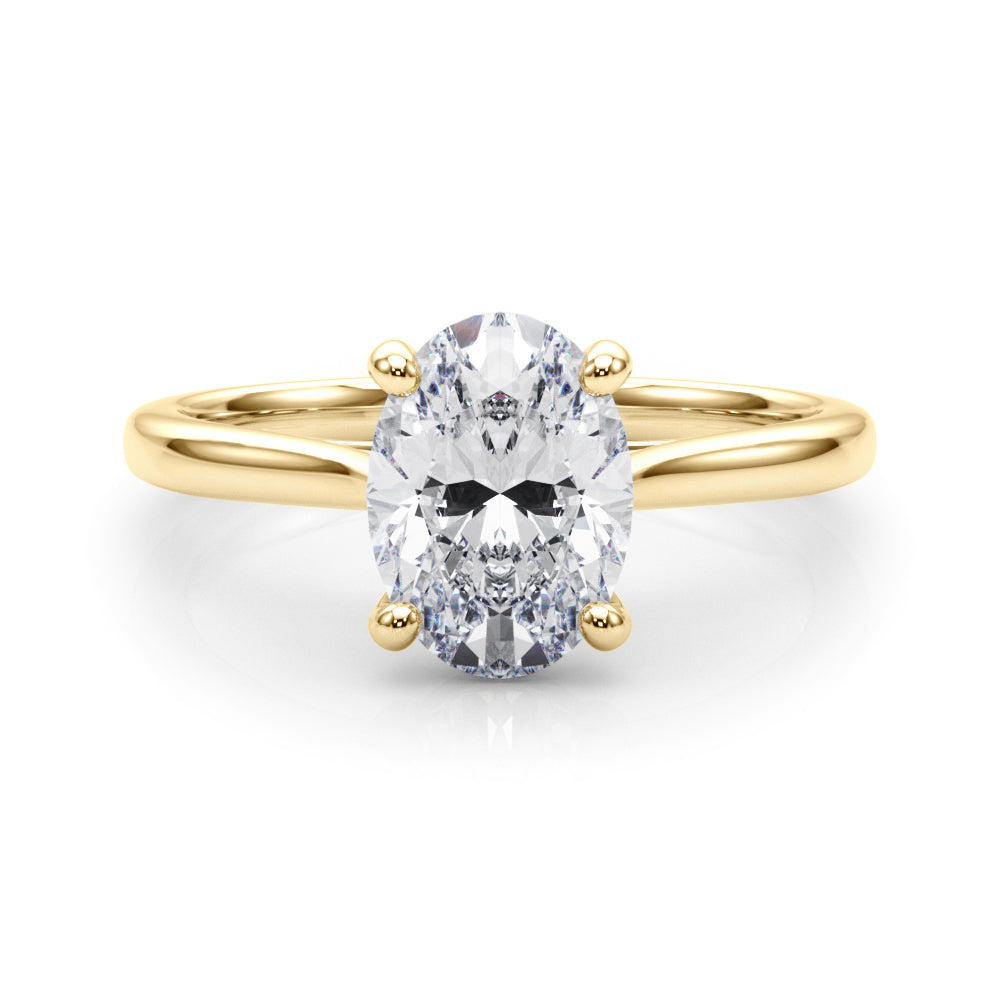 yellow gold | shape: oval
