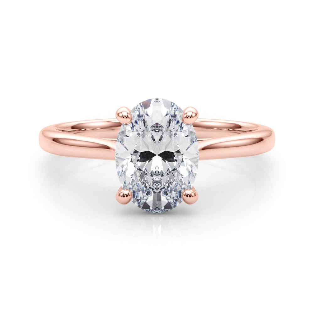 rose gold | shape: oval