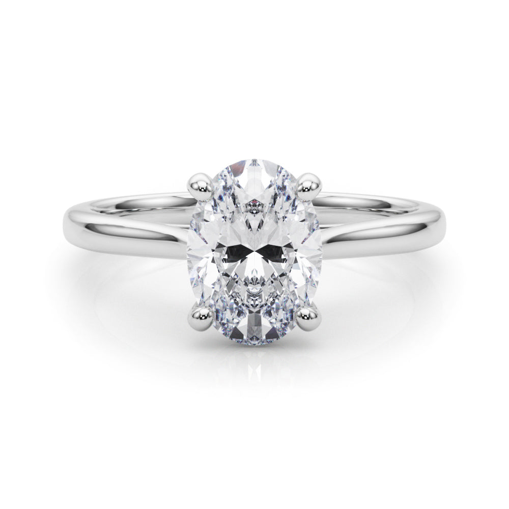 white gold, platinum | shape: oval