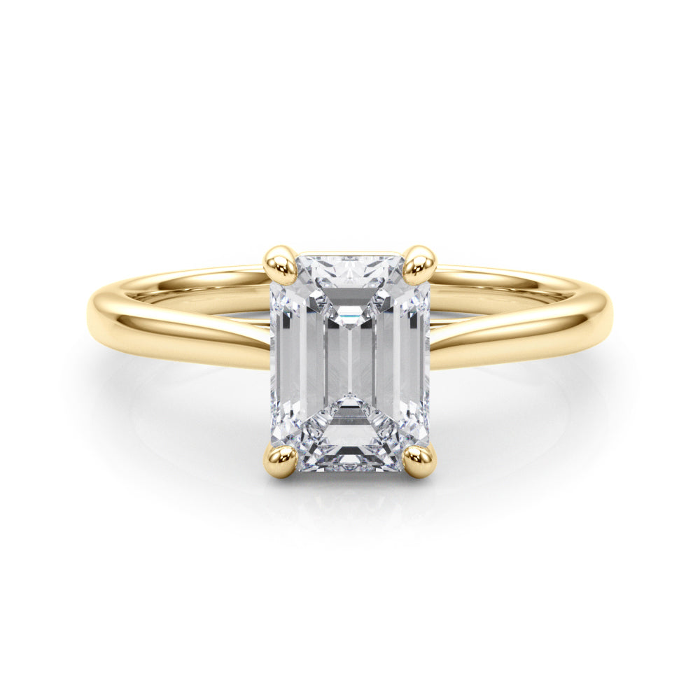 yellow gold | shape: emerald