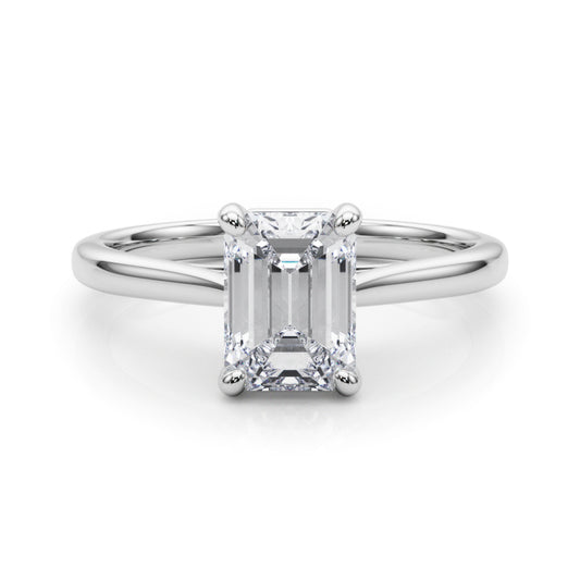 white gold, platinum | shape: emerald