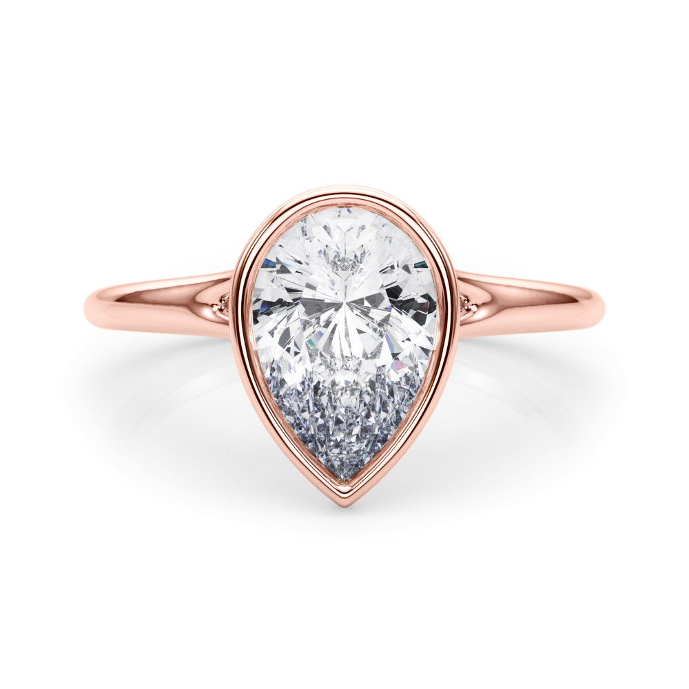 rose gold | shape: pear