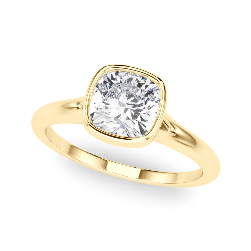 yellow gold | shape: cushion