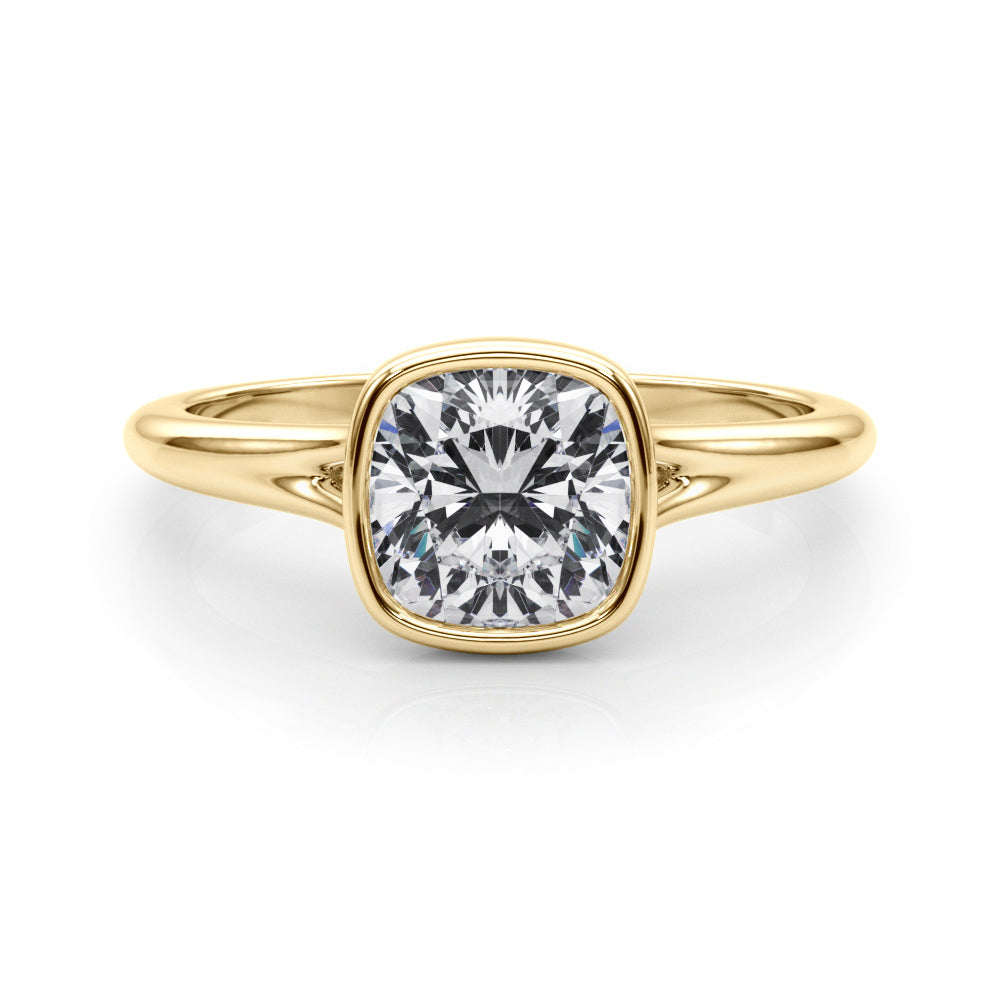 yellow gold | shape: cushion