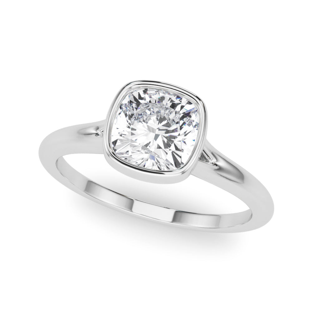 white gold, platinum | shape: cushion