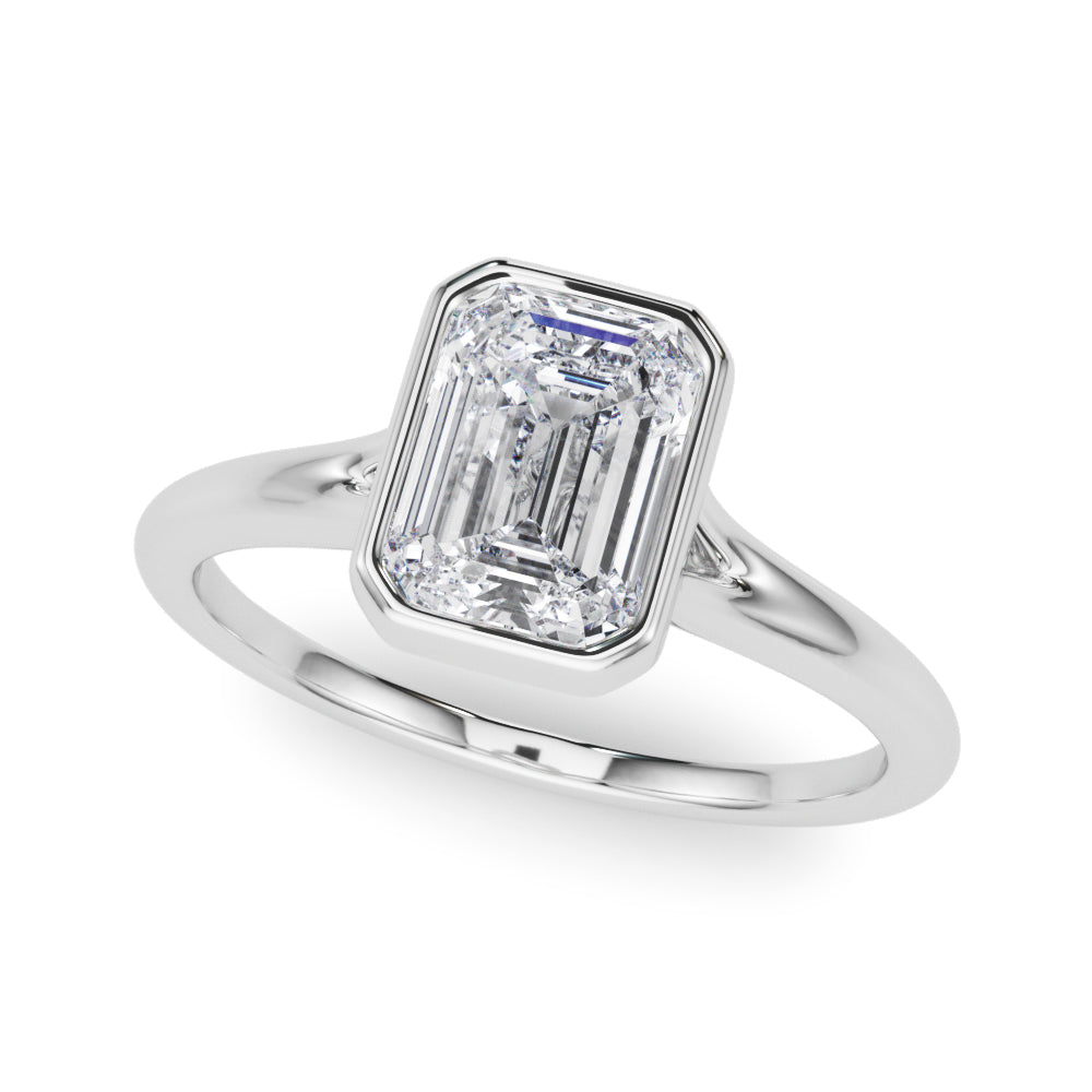 white gold, platinum | shape: emerald