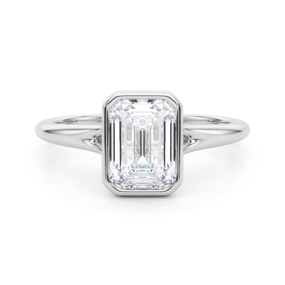 white gold, platinum | shape: emerald