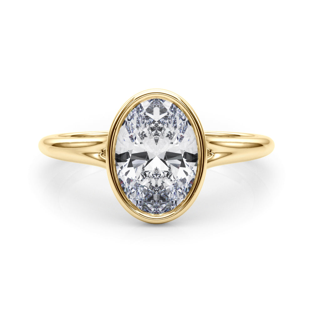 yellow gold | shape: oval