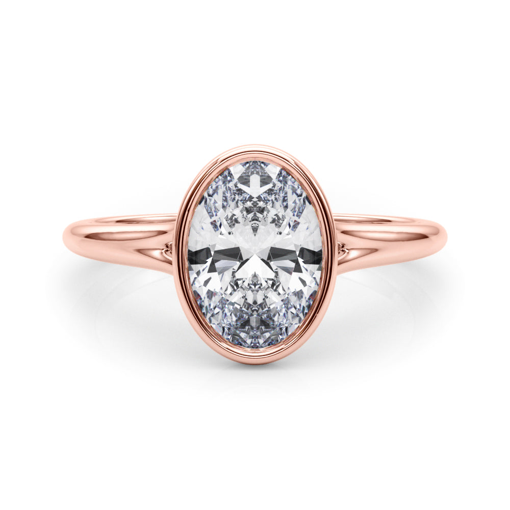 rose gold | shape: oval