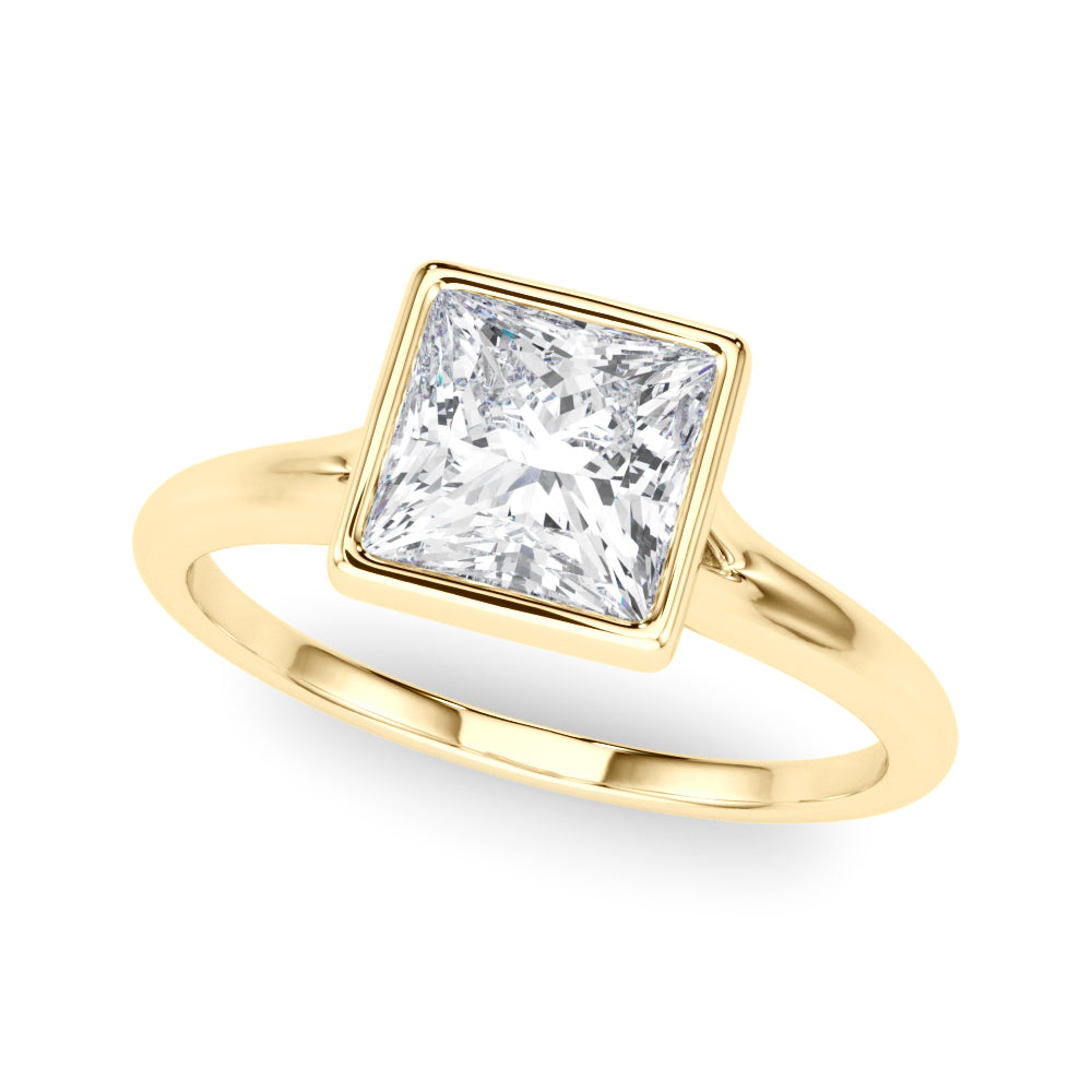 yellow gold | shape: princess