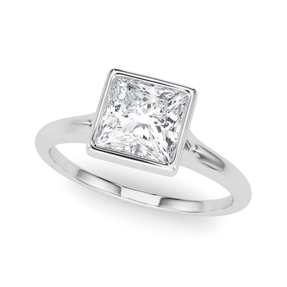 white gold, platinum | shape: princess