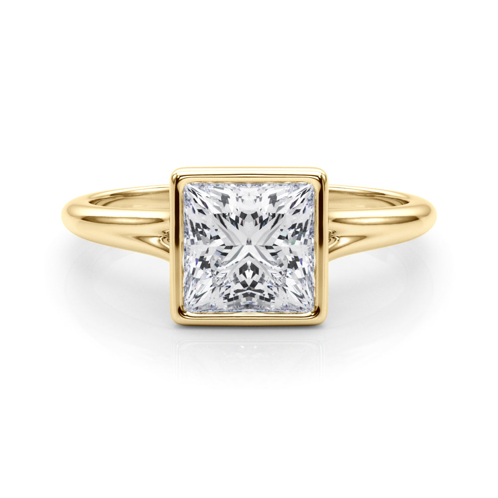 yellow gold | shape: princess