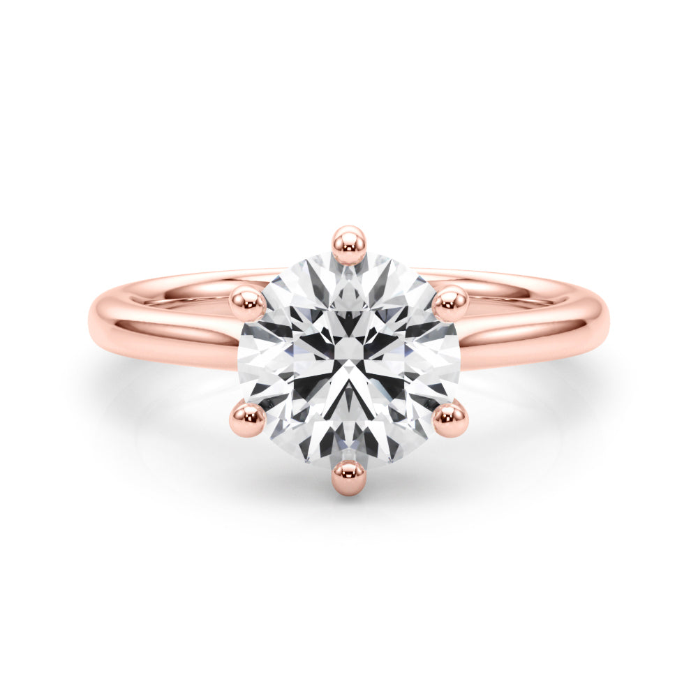 rose gold | shape: round
