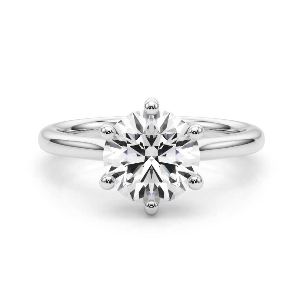 white gold, platinum | shape: round