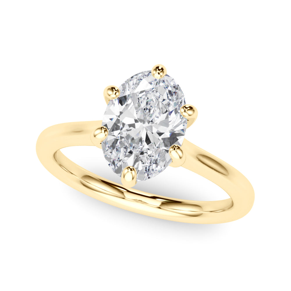yellow gold | shape: oval