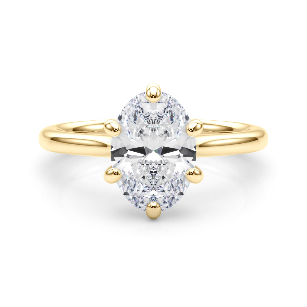 yellow gold | shape: oval