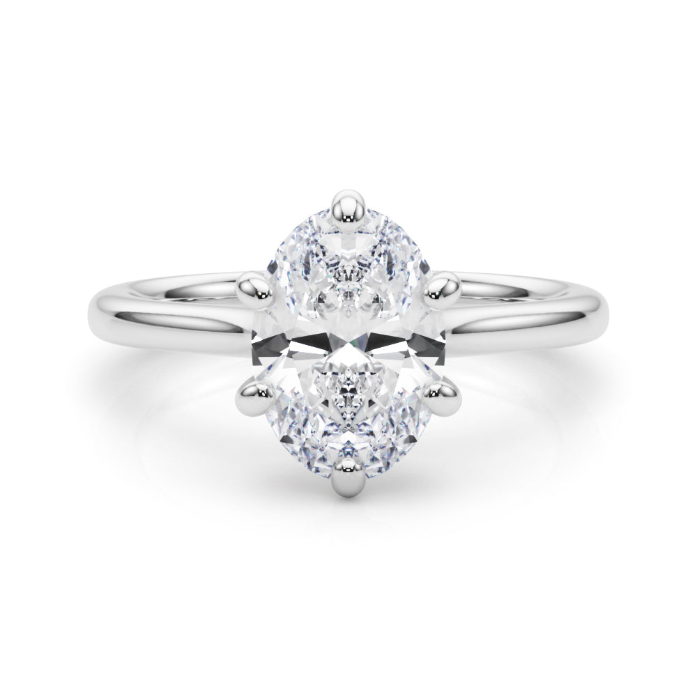 white gold, platinum | shape: oval
