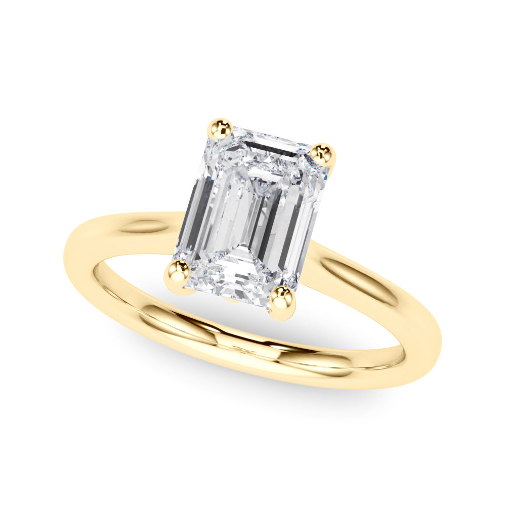 yellow gold | shape: emerald