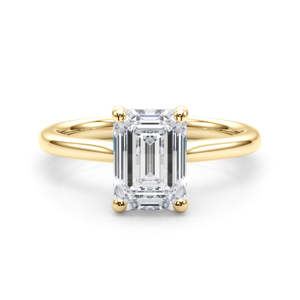 yellow gold | shape: emerald