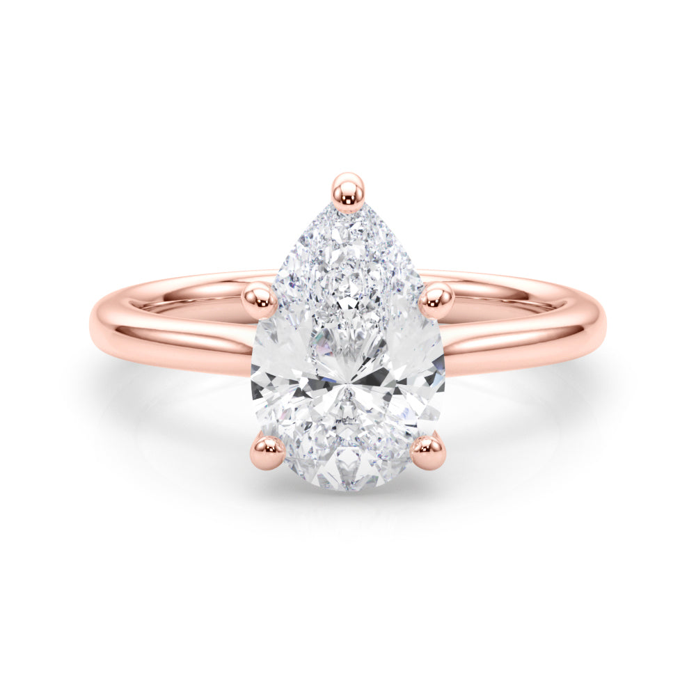rose gold | shape: pear
