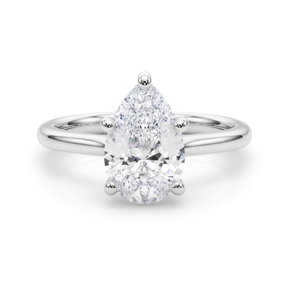 white gold, platinum | shape: pear