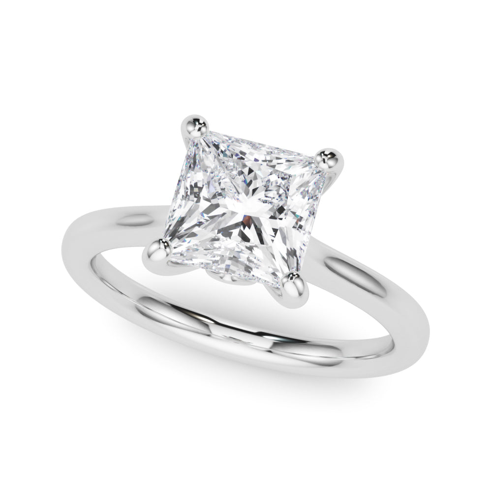 white gold, platinum | shape: princess