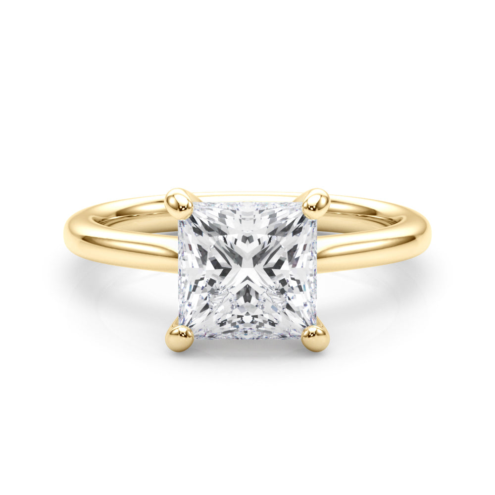 yellow gold | shape: princess