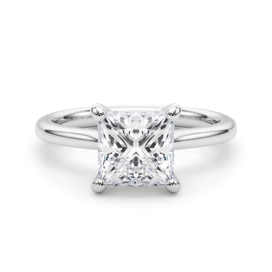 white gold, platinum | shape: princess