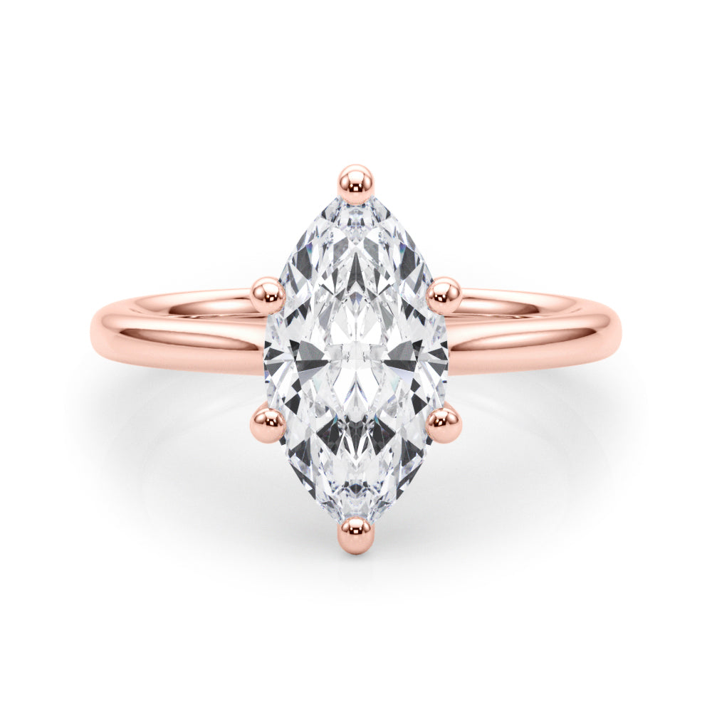 rose gold | shape: marquise