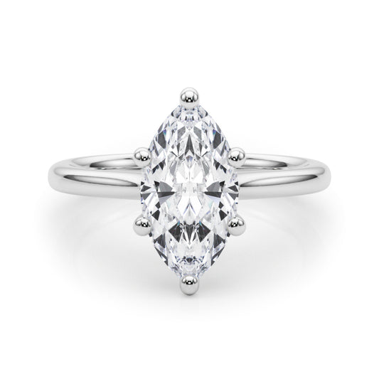 white gold, platinum | shape: marquise