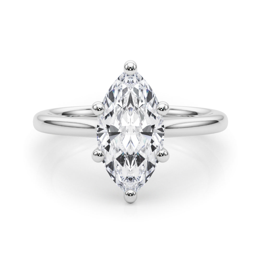 white gold, platinum | shape: marquise