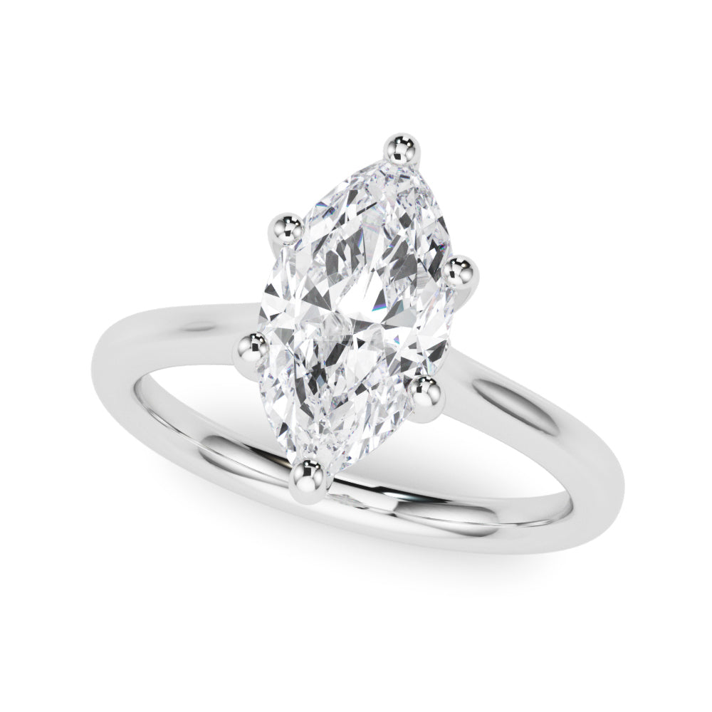 white gold, platinum | shape: marquise