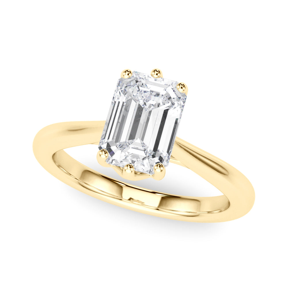 yellow gold | shape: emerald