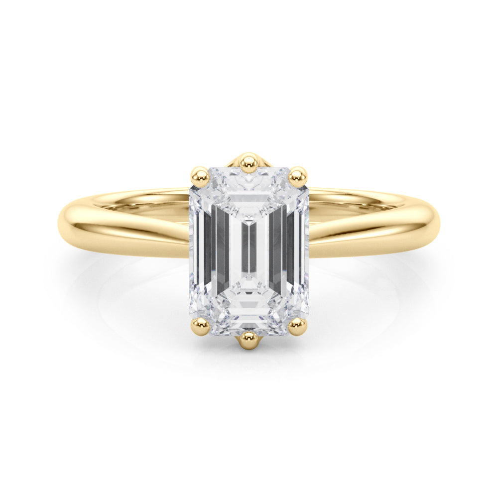 yellow gold | shape: emerald