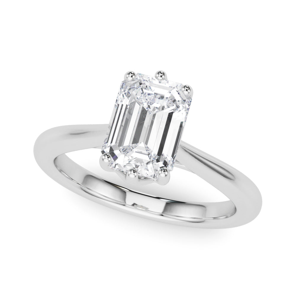 white gold, platinum | shape: emerald