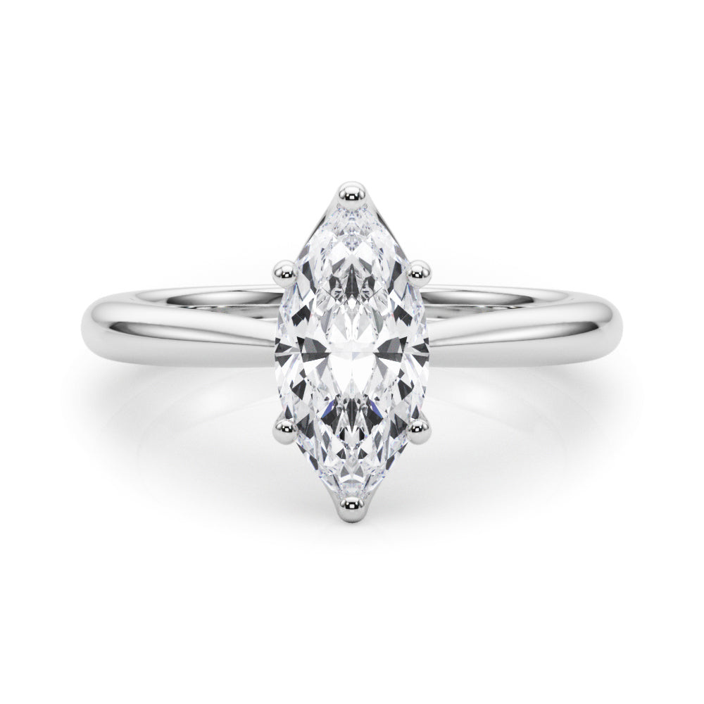 white gold, platinum | shape: marquise