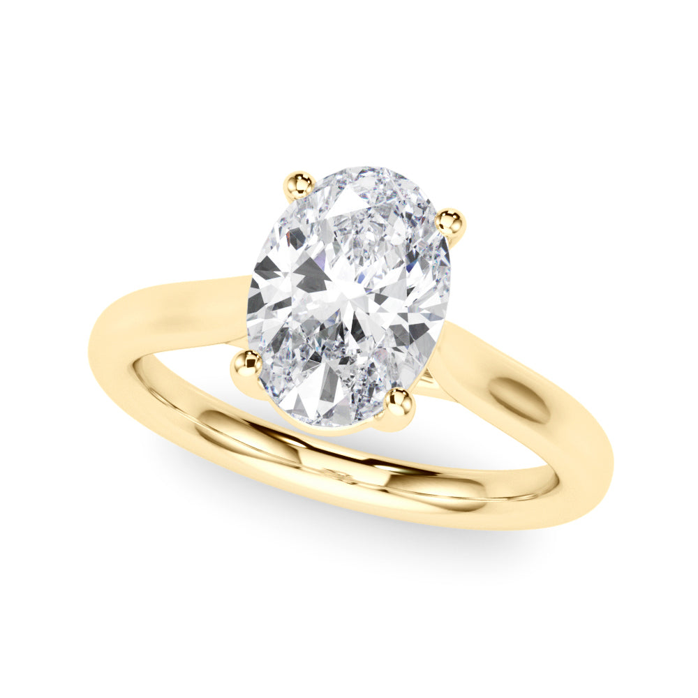 yellow gold | shape: oval