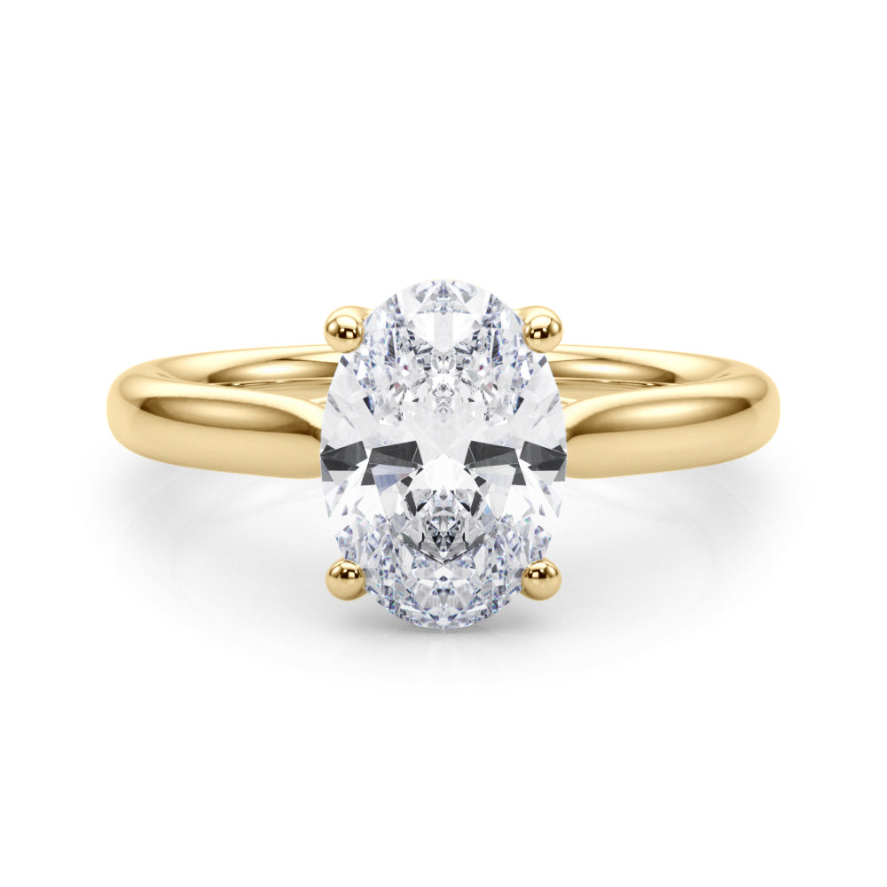 yellow gold | shape: oval