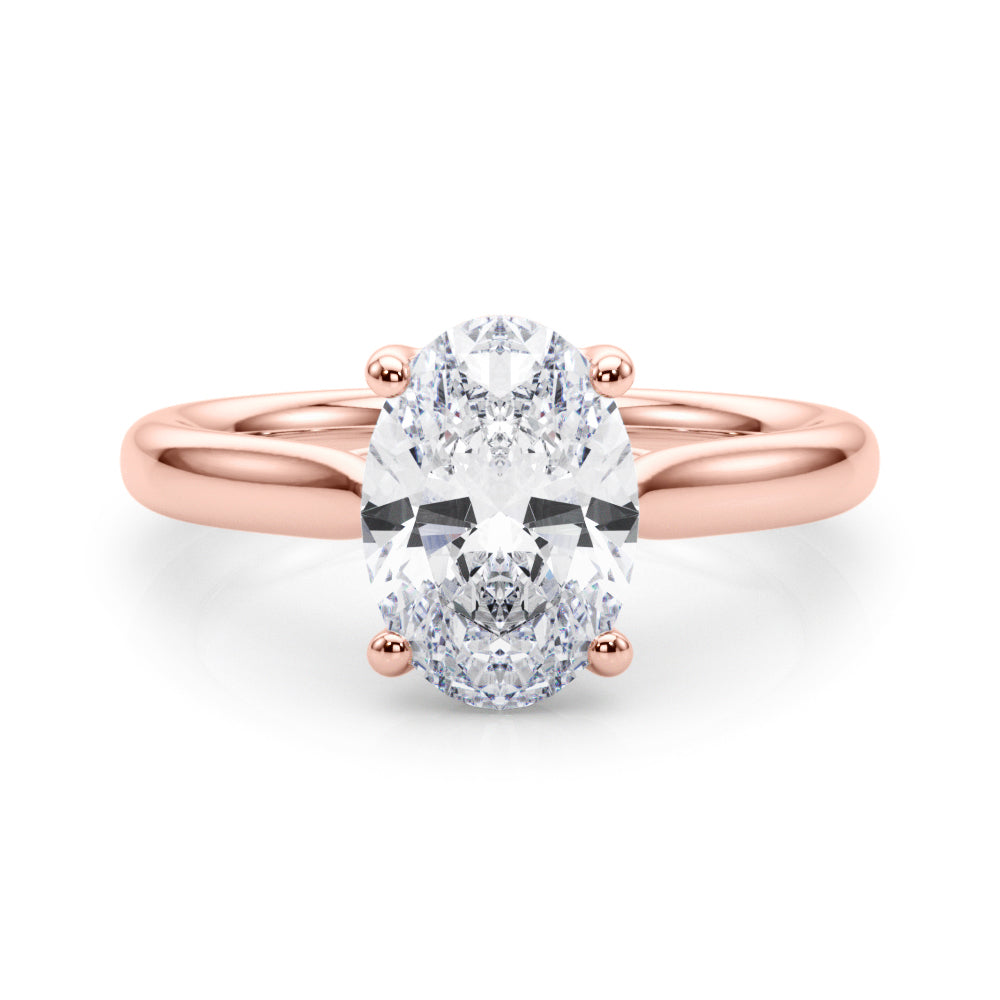 rose gold | shape: oval