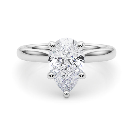 white gold, platinum | shape: pear