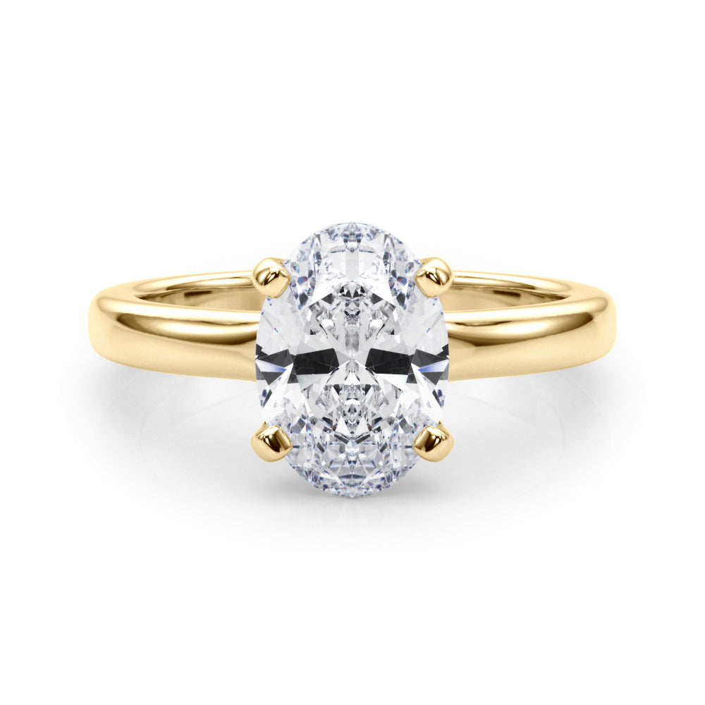 yellow gold | shape: oval