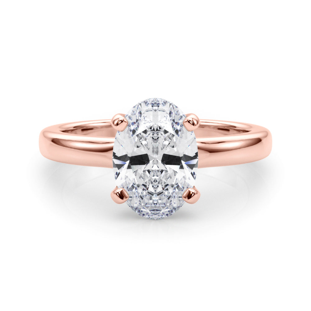 rose gold | shape: oval