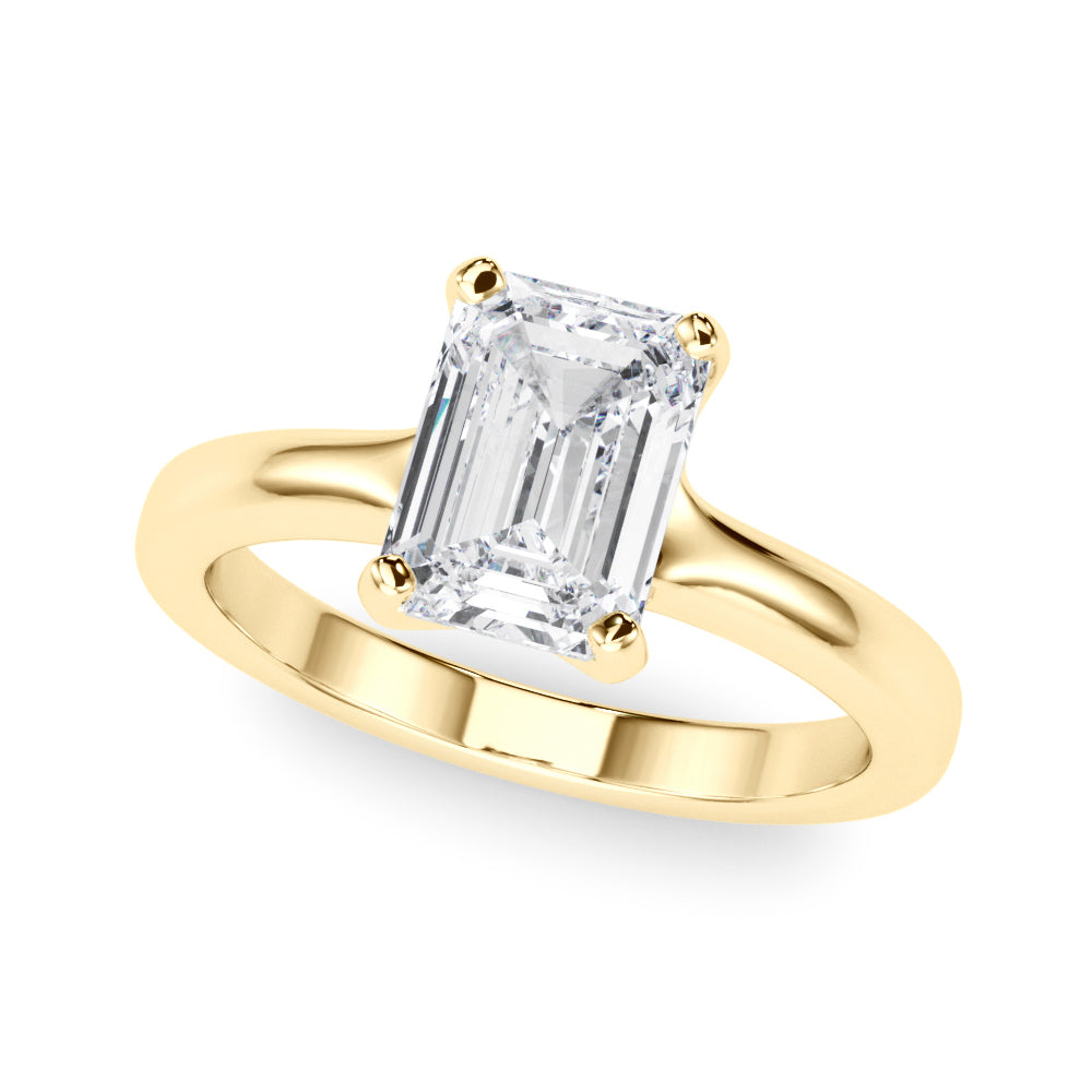 yellow gold | shape: emerald