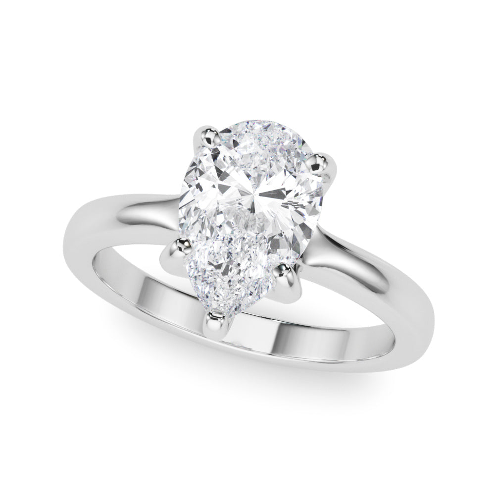 white gold, platinum | shape: pear