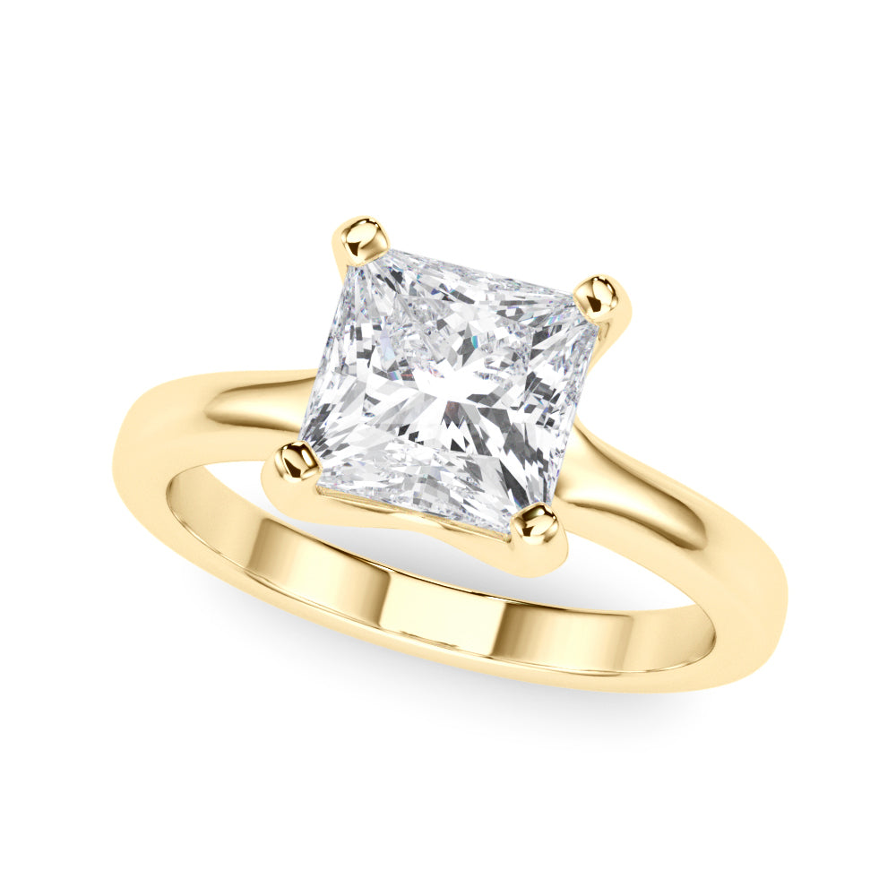 yellow gold | shape: princess