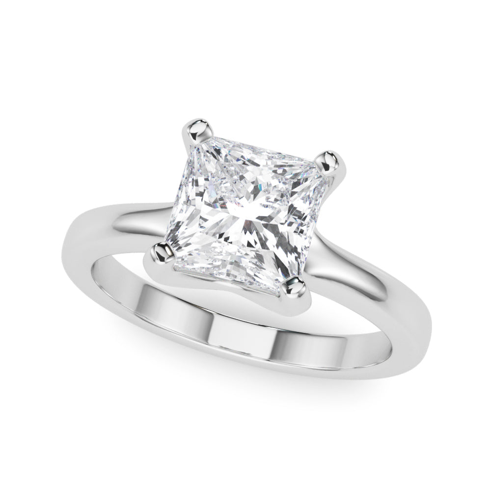 white gold, platinum | shape: princess