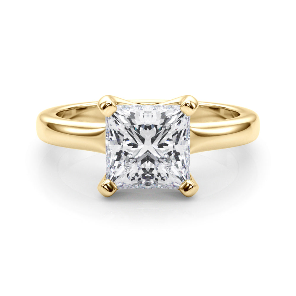 yellow gold | shape: princess