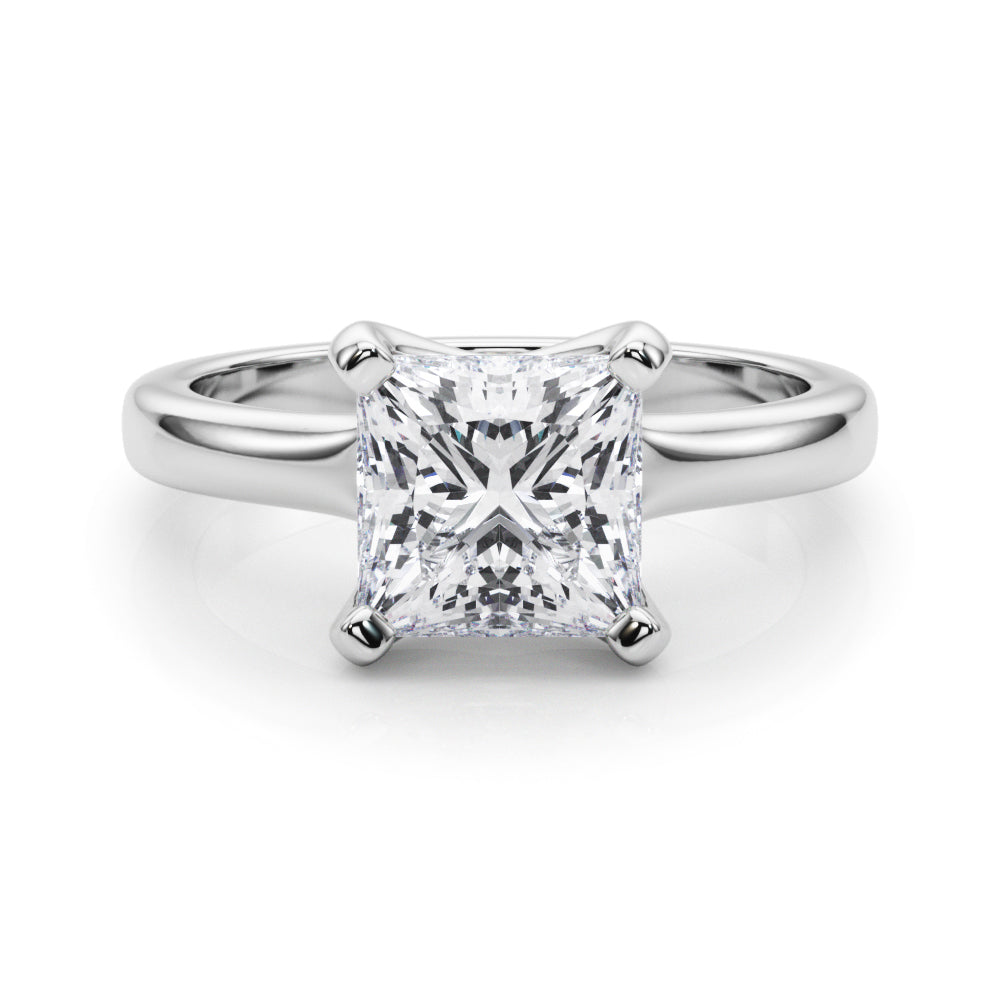 white gold, platinum | shape: princess