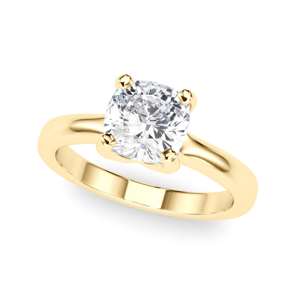 yellow gold | shape: cushion